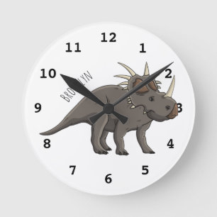 Horloge Ronde Illustration de Styracosaurus