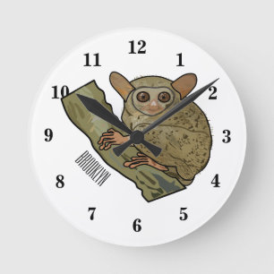 Horloge Ronde Illustration de Tarsier