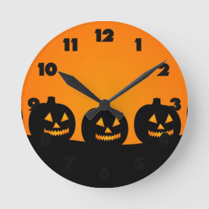 Horloge Ronde Illustration d'Halloween