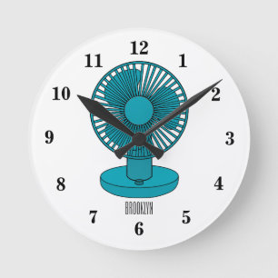 Horloge Ronde Illustration du ventilateur