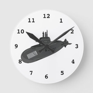 Horloge Ronde Illustration sous-marine