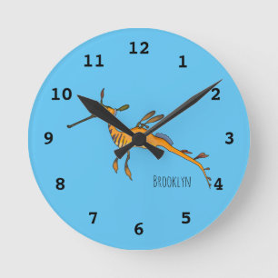 Horloge Ronde Illustration Weedy seadragon