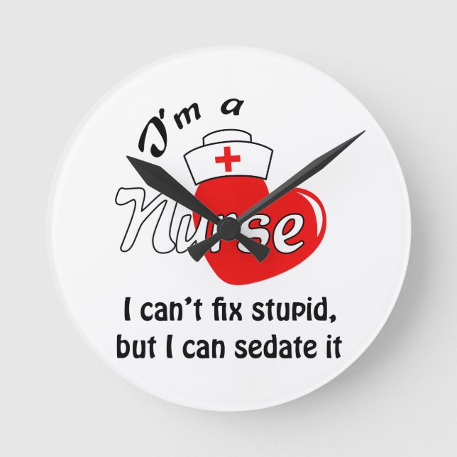 HORLOGE RONDE IM A NURSE (Recto)