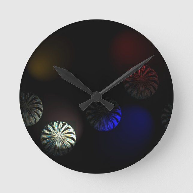 Horloge Ronde Imager cystal coloré (Recto)