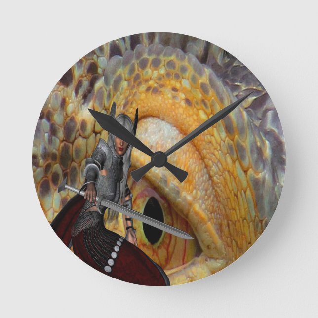 Horloge Ronde Imaginaire Dragon Folk Tale (Recto)