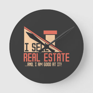 Horloge Ronde Immobilier - Je vends des biens immobiliers