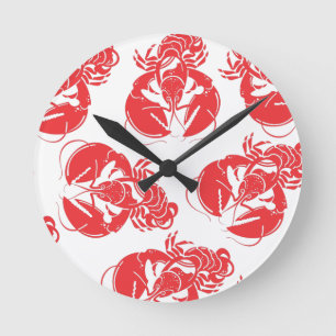 Horloge Ronde impression de homard