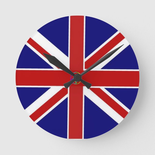 Horloge Ronde Indicateur Pentagram Union Jack (Recto)