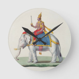 Horloge Ronde INDRA ou Devendra, de "francaise de L'Inde…",