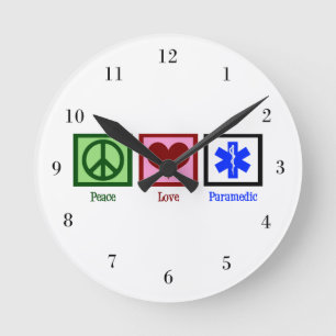 Horloge Ronde Infirmier d'amour de paix