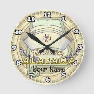 Horloge Ronde Infirmière Alabama