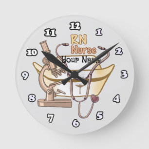 Horloge Ronde Infirmière Cool