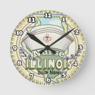 Horloge Ronde Infirmière de l'Illinois