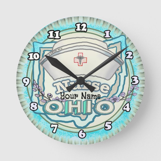 Horloge Ronde Infirmière de l'Ohio (Recto)
