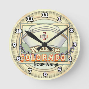 Horloge Ronde Infirmière du Colorado