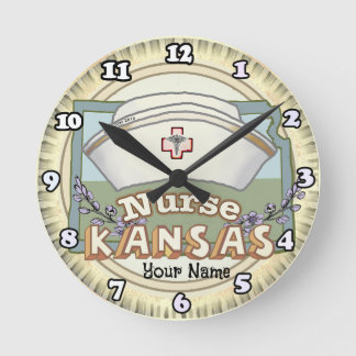 Horloge Ronde Infirmière du Kansas
