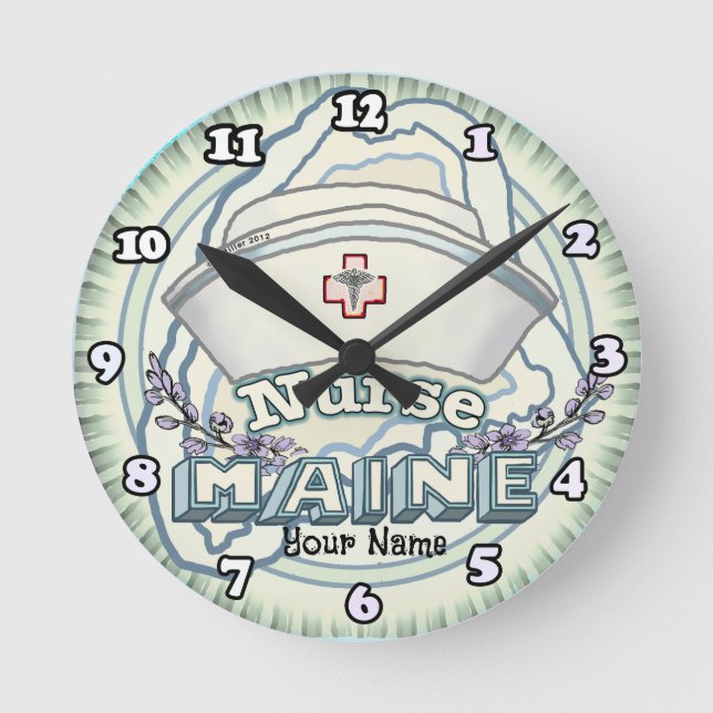 Horloge Ronde Infirmière du Maine (Recto)