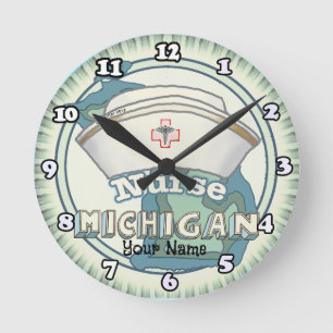 Horloge Ronde Infirmière du Michigan