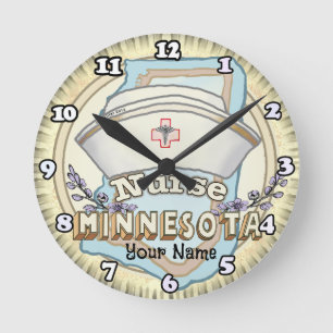 Horloge Ronde Infirmière du Minnesota
