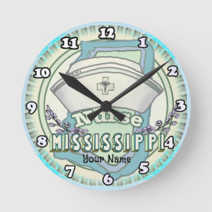 Horloge Ronde Infirmière du Mississippi