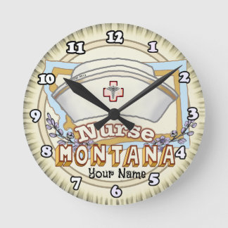 Horloge Ronde Infirmière du Montana