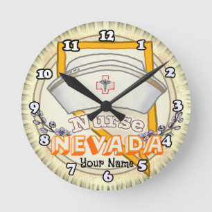 Horloge Ronde Infirmière du Nevada