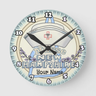 Horloge Ronde Infirmière du New Hampshire