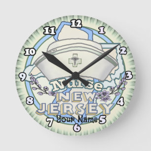 Horloge Ronde Infirmière du New Jersey