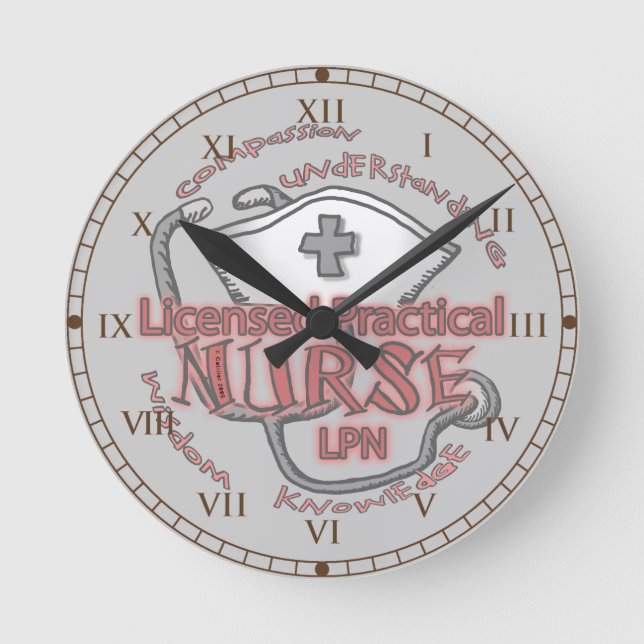 Horloge Ronde Infirmière LPN Axiome (Recto)