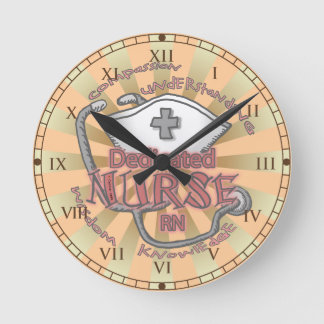 Horloge Ronde Infirmière spécialisée axiome