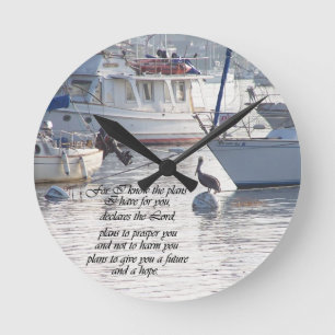 Horloge Ronde Inspiration de chrétien d'écriture sainte de bib