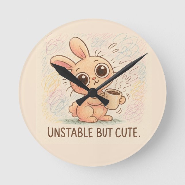 Horloge Ronde Instable mais Mignon (Recto)