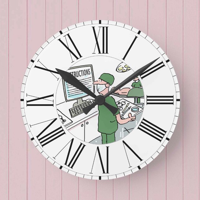 Horloge Ronde Instructions de vérification des chirurgiens à l'é (Créateur téléchargé)