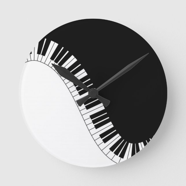 Horloge Ronde Instruments clavier Aziza (Recto)