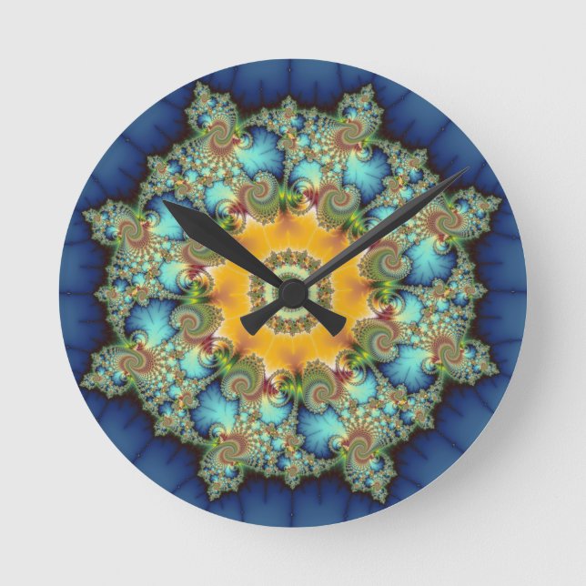 Horloge Ronde Insulaire - Mandelbrot Art (Recto)
