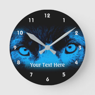 Horloge Ronde Intense Dog Eyes Animal Art