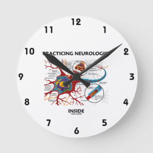 Horloge Ronde Intérieur de pratique de neurologue (synapse de