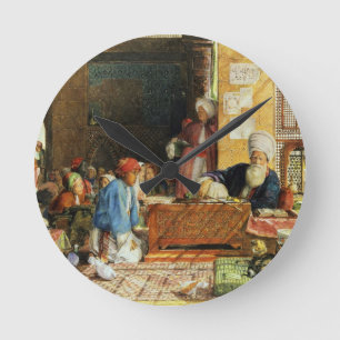 Horloge Ronde Intérieur d'une école, Le Caire, 1890 (w/c) (voir