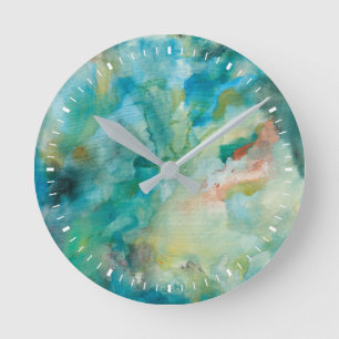 Horloge Ronde Interstellaire   Ciel bleu Turquoise