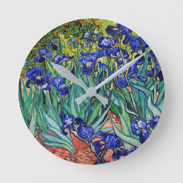 Horloge Ronde Irises par Vincent van Gogh (Recto)