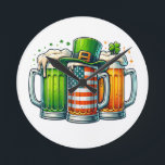 Horloge Ronde Irish Beer Ireland St Patricks Day Drinking Party<br><div class="desc">Irish Beer Ireland St Patricks Day Drinking Party</div>