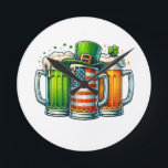 Horloge Ronde Irish Beer Ireland St Patricks Day Drinking Party<br><div class="desc">Irish Beer Ireland St Patricks Day Drinking Party</div>