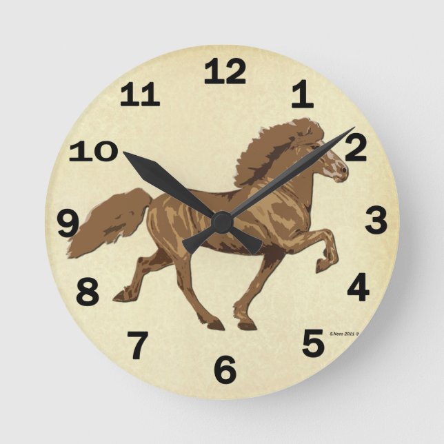 Horloge Ronde Islandais des années 1930 (Recto)