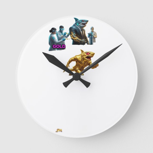 Horloge Ronde Italian Brainrot Spaghetti Glitch | Viral (Recto)