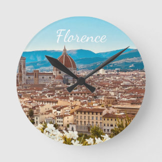Horloge Ronde Italie customisée Florence Photographie