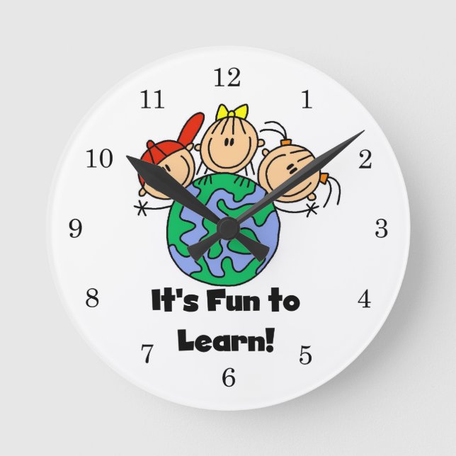 Horloge Ronde It's Fun to Learn (Recto)