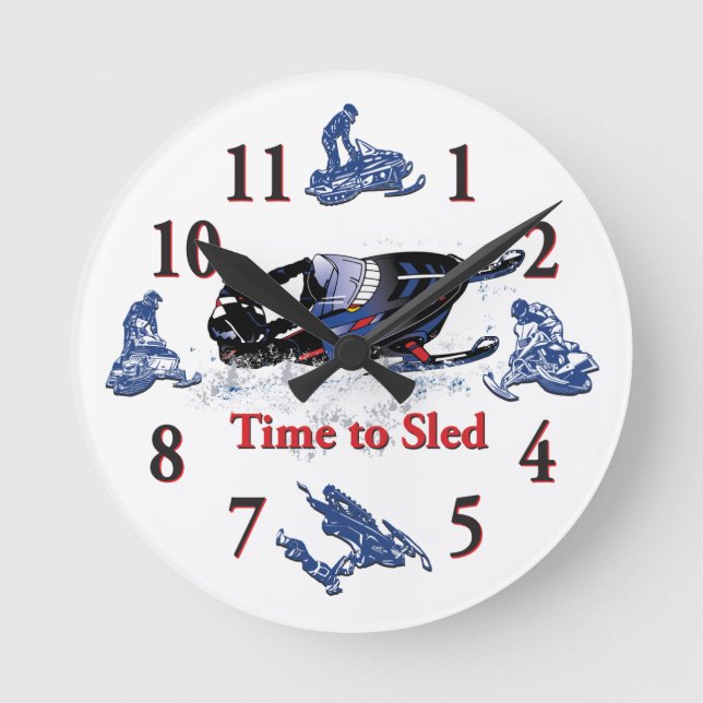 Horloge Ronde Its Time to Sled (Recto)