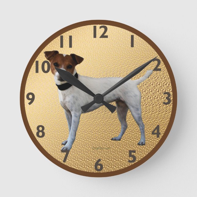 Horloge Ronde Jack Russell Terrier (Recto)
