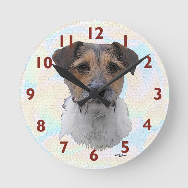 Horloge Ronde Jack Russell Terrier (Recto)