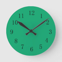 Jade Green Clock